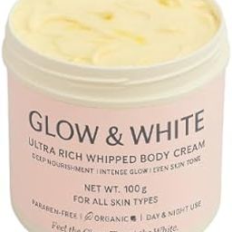 Glow & White Ultra Rich Whipped Body Cream | Deep Nourishment & Even Skin Tone | Organic, Paraben-Free | For All Skin Types | Day & Night Use | 100g-image-58