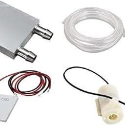 SP Electron Combo Of Peltier Aluminum Water Cooling Block, 12706 Peltier Module, PVC Tube Clear Flexible Pipe & 3V - 12V DC Submersible Pump-10