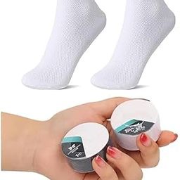 Disposable Compression Travel Socks – 2 Pair for Men & Women | Lightweight Cotton Socks for Travel, Business Trips, Sports, Hotels, Camping | Breathable, Portable, Hygienic & Comfortable Fit-image-96