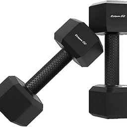 DREAM FIT PVC Hex Fixed Dumbbells Set for home gym - 1 pair (6Kg (3Kg x 2))-image-57