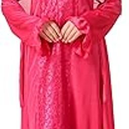 Women's Satin Solid Maxi Length Nighty with Robe (Size - Free Size) (Nightwear Set Pack of 2)-image-57