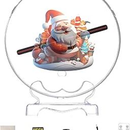 3D Hologram Fan,18CM with Cover Picture Fan Spinner with Bluetooth Remote,Hologram Projector HD LED with 700 Video Library,Holographic Fan for Halloween-image-14