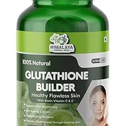 Himalaya Herbal Veda Glutathione 1000mg Tablets | Skin Whitening & Anti-Aging Supplement With Vitamin C, E, Grape Seed Extract & Biotin | Antioxidant Support - 60 Veg Capsules-image-93
