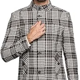dlanxa Men Check Winter Wear Regular Fit Coat-picture-12