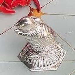 Pushpam Jewellers 999 Pure Silver Mouse/Mushak Ji/Ganeshji ki Sawaari Idol|for Puja and Gifting|BIS Hallmarked|4-8 GMS-10