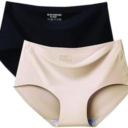 Women's and Girls Regular Wear Hipster Seamless Underwear No Show Stretch Panties Silky Invisible Ice Silk Panty (in, Alpha, L, Multi Pack of 2) – Designed for Ultimate Comfort and a Sleek.-picture-10