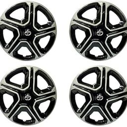 Modified Autos 16-Inch Wheel Covers for Tata Nexon | Set of 4 Press-Fit Black & Silver Rim Caps | ABS Plastic | Durable, Stylish & Weather-Resistant Design for Nexon Wheels-image-4