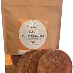 NIHKAN Jowar Millet Crackers - Gluten free | No Maida | High protein | High Fibre - Handmade & baked chai time guilt free snacks - Healthy Millet Snack - No Preservatives & No Baking soda - 100g each (Jowar Peri-Peri Flavour)-image-53