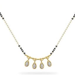 Mangalsutra 1Pc Mangal Sutra Mangalsutra for Women Mangalsutra Ladies Chain Mangalasutra for Bride Mangalsutra Pendant 1Pc (Golden)-image-69