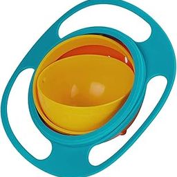 Bliss Times Gyro Bowl for Baby - No Spill Gyro Bowl for Baby and Kids, 360 Degree Rotation Spill Proof Food Bowl, Funny Toys Baby Gyro Feeding Toy Dishes Spill-Proof Bowl(1 Pcs)-image-85