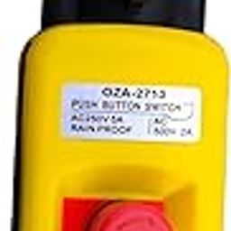 AES Rain Proof Single Speed Pendant Station Hoist Crane Controller – 2+1 Push Button Switch with Emergency Stop & Mechanical Interlock – Durable Industrial Remote Control for Overhead Cranes & Hoists-11