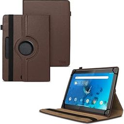 TGK Rotating Cover for Lenovo Tab M10 HD X505X Cover TB-X505F TB-X505L TB-X505X TB-X605L TB-X605F - Brown 360 Degree Universal 3 Camera Hole Leather Stand Case-image-52