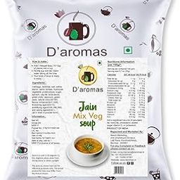 D'aromas Jain Mix Veg Soup 1kg, Instant Soup Premix Packet - No Onion No Garlic, Ready To Drink Soup-image-20