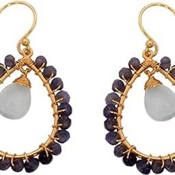 Silvertree925 Traditional Natural Blue & Chalcedony Gemstone in PURE Sterling Silver (ST624)-image-20