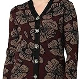 Women Sweater for Winter Woolen Acrylic Full Sleeves V Neck Aztec Design Cardigan Sweater for Women Winter Woollen Stylish-image-14