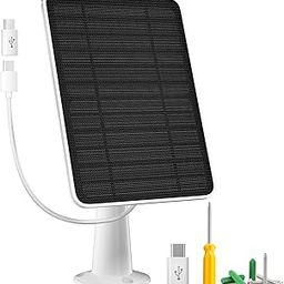 Solar Panel Charger Compatible with Arlo Essential 2K Outdoor(2nd Gen)/Essential XL Camera(2nd Gen)/Essential Spotlight, 5W Solar Panel with IP65 Waterproof 10ft Micro USB-C Cable & Wall Mount, 1 Pack-image-16