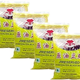 Triple Elephant Preserved Dried Salted Black Beans-500g | Pack of 4-image-3