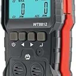 CALMORA Wintact 4-Gas Detector | Multi-Gas Monitor for CO, H2S, LEL, O2 Detection with Data Record and HIGH/Low Alarm | Model: 8812-1