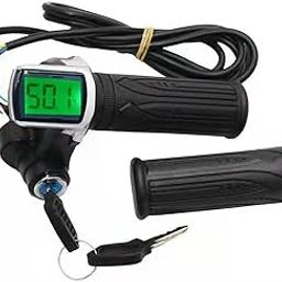 F FABOBJECTS® Electric Bicycle Handle,24V/36V/48V Electric Bike Twist Grip Throttle with LCD Battery Display Electric Bicycle Throttle Grip with Power Indicator-10