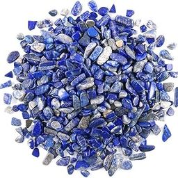 ARTOOL (250GM) 6-10 mm Crystals for Resin Art Lapis Lazuli Stone Crystal Chunks for Bottle, Vase, Plant, Fish Tank Decoration, Decorative Crystal Pebbles Irregular Shaped Lapis Lazuli Stones (NAGATE4-250)-picture-2