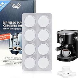 Coffee Machine Cleaning Tablets, 8 Count Descaling Tablets for Espresso & Coffee Makers, Limescale Remover Compatible with All Coffee Machine Brands-image-35