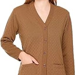 Women Sweater for Winters Woolen Acrylic Full Sleeve V-Neck Cable Design Cardigan Sweater for Women Winter Woollen Stylish-image-61