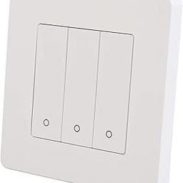EXCLUZO Intelligent Control Panel Easy Installation Rebound Type AC100-240V Triple Smart Control Panel (White)-image-3