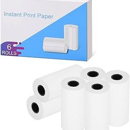 Instant Camera Print Refill Paper, CalineGam 6 Rolls Thermal Print Paper Rolls Photo for Kids Instant Camera-image-77