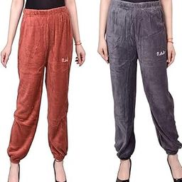 Women's Winter Woolen Soft & Warm Fleece LowerTrack Pant Pyjama-picture-11
