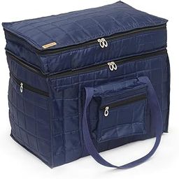 Storage Duffle Bag | Parachute Travel Storage Bag Organizer with Handle & Zipper Closure, 50 L | Pack of 1, (44 * 30 * 38 cm) Blue-image-82