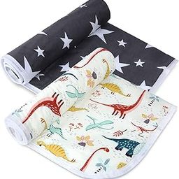 Diaper Changing Pads for Baby, Dinosaur Change Mat, 3 Layers Waterproof Change Pad Foldable Absorbent Mats for Women, Reusable Incontinence Underpads for Patient 24''x30''-image-78
