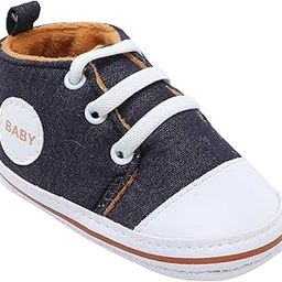 Baby Boys Booties with Denim Look & Memory Foam – Soft Sole, Lightweight & Comfortable Pre-Walker Shoes for Infants (6–12 Months)-image-96