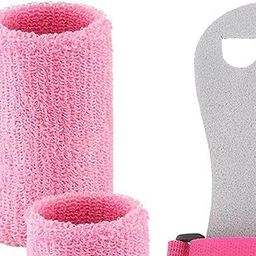 MERISHOPP Kids Gymnastics Grips Wristbands Sets Gymnastics Hand Grips for Kids Pink M-image-54