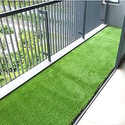 RED WIND Plastic 40 Mm Artificial Green Grass Mat 2 Feet X 2 Feet For Home Decor_Balcony_Floor Carpet_Terrace_Lawn And Garden_Decoration RWDGM_2-image-22
