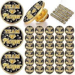 Employee of the Month Recognition Enamel Pin Badge Gold Plated Gift for Employees Team Volunteer Nurses Teacher 50 Pieces-66
