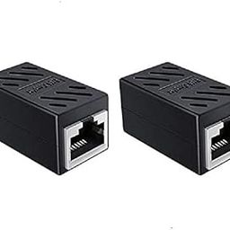 LipiWorld® RJ45 Joiner Adapter RJ45 Ethernet Splitter Ethernet Extender Coupler Female to Female Plug LAN Network Double Socket LAN Internet CAT 5/CAT 6 Adapter (Pack of 2)-image-88