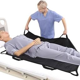 KosmoCare Patient Aid Positioning Sheet With Handles 42" X 36",Made With A Double Layer For Added Strenght,Transfer Sheet For Turning,Repositioning & Sitting Up,Washable Patient Positioning Sheet-picture-30