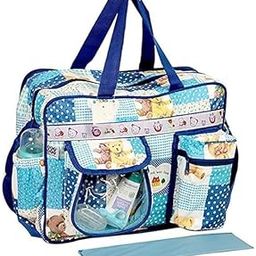 Baby Diaper Nappy Changing Baby Diaper Bag/Baby Bag/Mummy Bag/Handbag Mama's Bag (Diaper Bag) (Light Blue, One Size) For Unisex Kids-image-16
