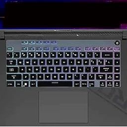 OJOS Silicone Keyboard Skin Cover Compatible for 2023 16" ASUS ROG Strix G16 G614 G614JI-AS94 G614JU G614JV Gaming Laptop, ASUS ROG Strix Scar 16 G634 G634JZ G634JZ-XS96 G634JY G634JY-XS97, Black-image-32