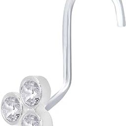 925 sterling Silver Handmade Antique oxidised Nose Rings/Nose pin for womens-image-20