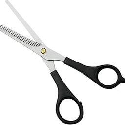 Stainless Steel Barber Scissors Comb with Thinning Sharp Blades Hairdressing Salon Scissor Kit for Men Women Kids and Pets Hair Cutting Razor Comb Scissor-image-65