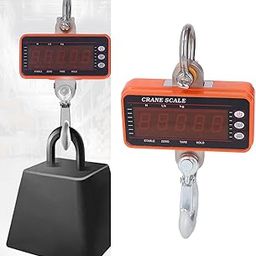 Ubersweet® Heavy Duty Hanging Scale, LED Stainless Steel Hook Aluminum Alloy Shell Digital Crane Scale for Factory (1500Kg/500g)-28