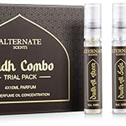 Alternate Scents Oudh Pack of 4 Combo Long Lasting Perfume Premium Fragrance Unisex 12+ Hours Lasting Gift Set 10ml X 4 Perfume for Men & Women Great for Everyday-image-136