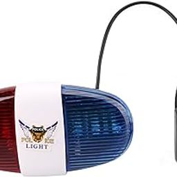 Inditradition 2 In 1 Bicycle Police Headlight & Horn Device | Police Style LED Flash Light & Police Siren Horn (6 LED's + 4 Sounds, Waterproof)-image-1