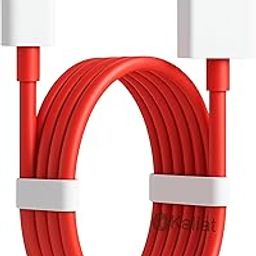 100W USB-A to Type-C Fast Charging Cable for OnePlus – Original 1M Warp Charge Wire, Compatible with One-Plus 11R, 8T, Nord, Mobile, Red Ultra Data Sync Charger Cord (10A, 80W/100W Watt)-8