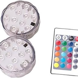 MERISHOPP®2 Pieces Submersible LED Light Color Changing for Swimming Pools SPA Parties|Home & Garden | Yard, Garden & Outdoor Living | Pools & Spas |2Submersible Led Lights-image-17