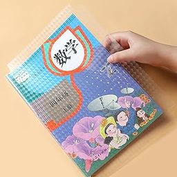 Tusmad Self-Adhesive Book Cover Film [30 Pcs- 3 Different Sizes - 10 Each] Transparent Paper Sticker Book Covers Protective Case for School Craft & Office Textbooks ((43 * 30 Size) 10Pcs Book Cover)-21