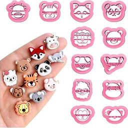 Dhanishtha | Animal Polymer Clay Cutter | Studs Clay Tool Fondant Tools | Small Earing Polymer Cutter Shapes for Jewellery Tools Making | Color May Vary | Set of 12 |-image-11