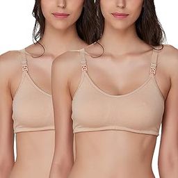 inner sense Organic Cotton Bamboo Nursing Bra for Women I Non Padded Feeding Bra with Keyhole Back and Wire Free I Maternity Innerwear with Full Coverage (Combo Pack)-picture-16