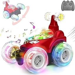 Rechargeable 5 Functions 360° Rotating & Rolling Big Stunt Car Toy with USB Cable & Remote Controller with Demo Feature for Kids-image-22